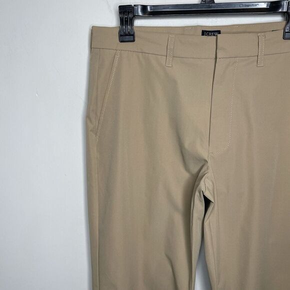 J.CREW Thompson Tech Pant Men 32 x 32 Khaki Tan Lightweight Performance AD934 - Picture 3 of 13